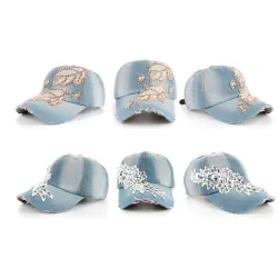 Coton Jeans Rhinestone Cap Baseball Hat