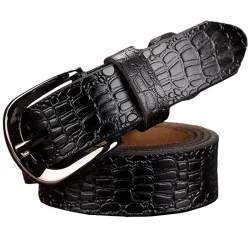 Crocodile design - genuine leather beltBelts