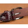 Krokodil ontwerp, echt leerbandRiemen