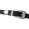 Vintage design double buckle leather beltBelts