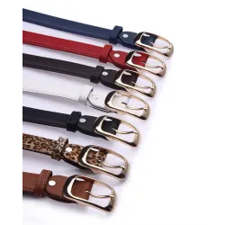 Fash Metal Buckle Leather BeltRiemen