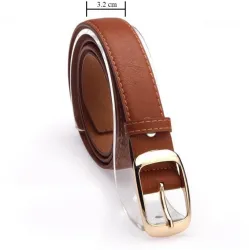 Fash Metal Buckle Leather BeltRiemen