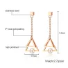 Boucles d'oreilles de perle Triangle