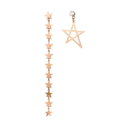 Asymétrie Star String Long Boucles d'oreilles