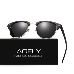 Classic Half Metal Polarized Lunettes de soleil Unisexe