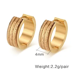 Round Gold Hoops EarringsOorbellen