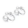 Dubbele Pearl Stud EarringsOorbellen