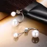 Dubbele Pearl Stud EarringsOorbellen