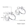 Dubbele Pearl Stud EarringsOorbellen