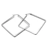 Argent - grandes boucles d'oreilles géométriques
