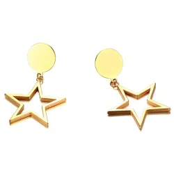 Gold Five-point Stars EarringsOorbellen