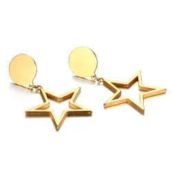 Gold Five-pointed Stars EarringsEarrings