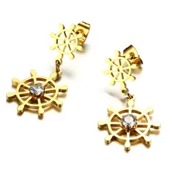 Hollow Rudder Design Drop EarringsOorbellen