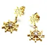 Hollow Rudder Design Drop EarringsOorbellen