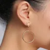 Star & Moon Asymmetric EarringsEarrings