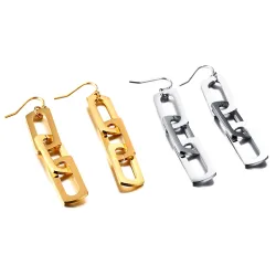 Triple Pin Long EarringsOorbellen