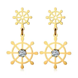 Hollow Rudder Design Drop EarringsOorbellen