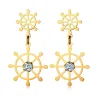 Hollow Rudder Design Drop EarringsOorbellen