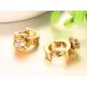 Gold stud earrings with zirconiaEarrings