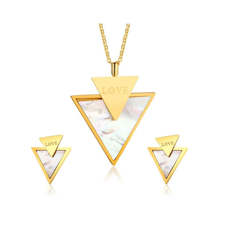 Love & Triangle Stylish Jewelry Set