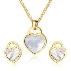 Hartvorm Ketting & Oorbellen SieradensetSieradensets