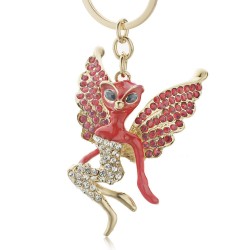 Crystal Catwoman with wings Keychain KeyringKeyrings