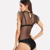 Stoffen Zeeg Dot Mesh BodysuitBlouses & overhemden