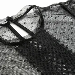 Stoffen Zeeg Dot Mesh BodysuitBlouses & overhemden