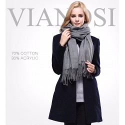 Luxury cotton winter scarf - premium qualityScarves