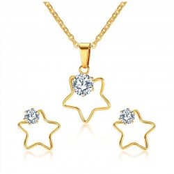 Vijf Stars Necklace Earrings Jewellery SetSieradensets
