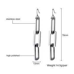 Triple Pin Long EarringsOorbellen
