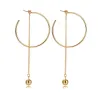 Ball Hoops Long EarringOorbellen
