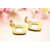 Geometric Gold Stud EarringsOorbellen