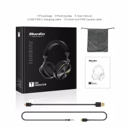 Bluedio T / 5 Bluetooth Hoofdtelefoon Active Noise Cancelling Headset Met MicrofoonOor- & hoofdtelefoons