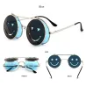 Steampunk Vintage Double Lens Lunettes de soleil Unisexe