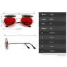 Steampunk Vintage Double Lens Lunettes de soleil Unisexe