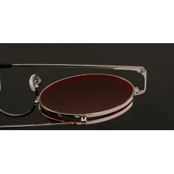Steampunk Vintage Double Lens Lunettes de soleil Unisexe
