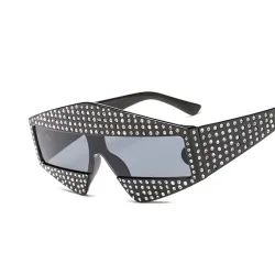 Cadre en strass - lunettes de soleil surdimensionnées