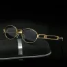 Retro Steampunk Kleine Ronde Zonnebril Unisex UV400Zonnebrillen