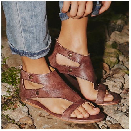 Leather Gladiator Women's Sandals