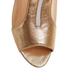 Mesh sandalen laarzen met metalen glamour decoratieSandalen