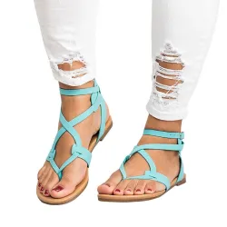Platte gladiator dames sandalenSandalen