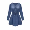Denim Jeans Vintage Mini DressJurken