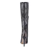 Bottes d'été Mid-Half Thin High Heels Pointed Toe Zipper