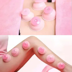 Coupe en silicone Aspirateur Massage Coupes d'aspiration 6 pcs