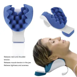 Neck - shoulder therapeutic support pillow - travel cushionMassage