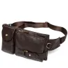 WESTAL Genuine Leather Waist Packs Fanny Pack Belt Bag Phone Pouch Bags Travel Waist Pack Male SmallTassen