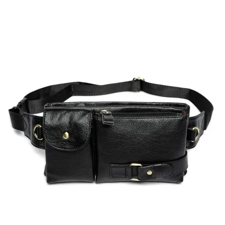 Sac de ceinture en cuir véritable