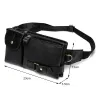 WESTAL Genuine Leather Waist Packs Fanny Pack Belt Bag Phone Pouch Bags Travel Waist Pack Male SmallTassen