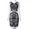 Elegant vintage floral print midi dressJurken